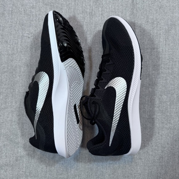 Nike Zoom Rival Distance‎ Track Shoes Mens 8.5 Black White DC8725-001 Spikes Bag - Picture 6 of 10